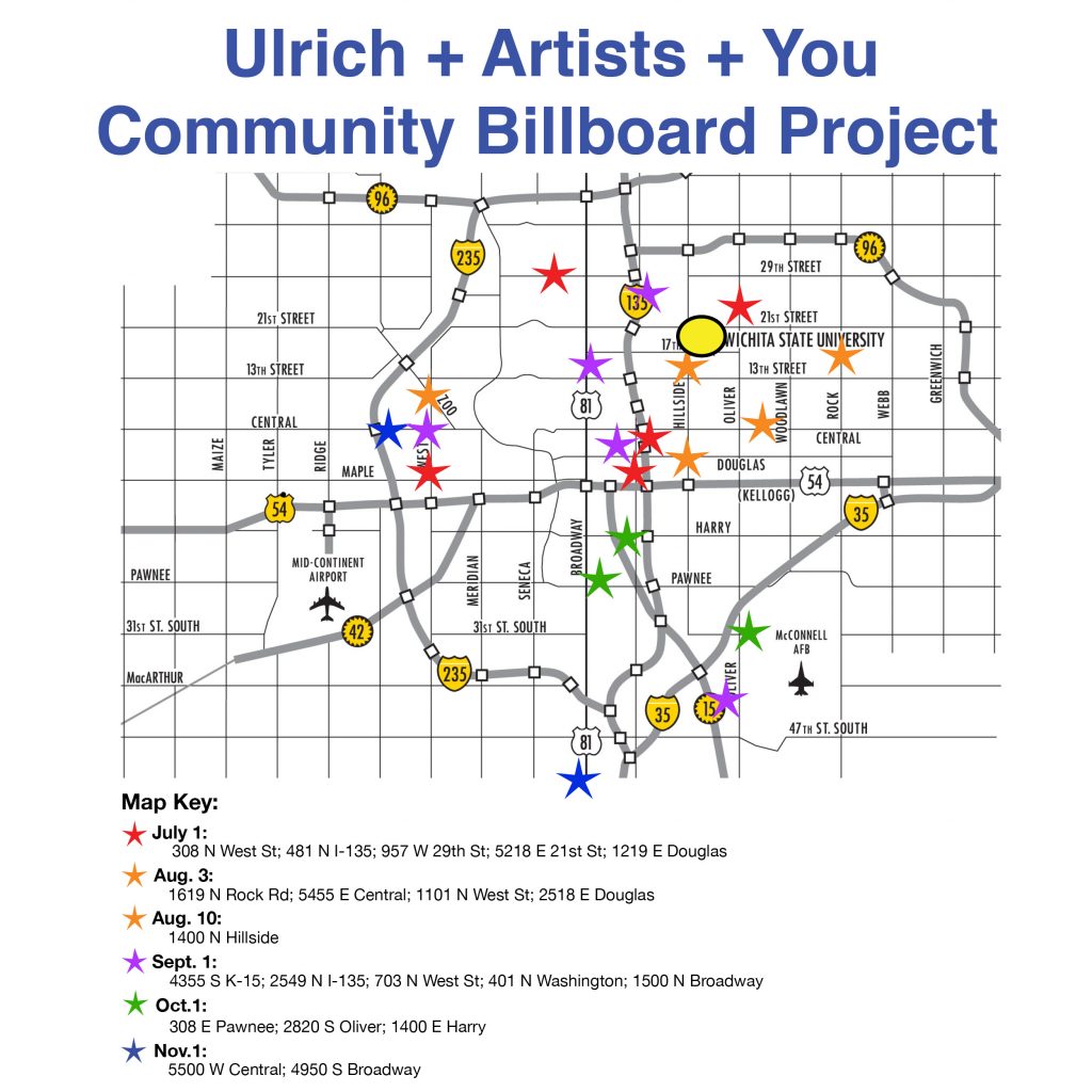 Ulrich + Artists + You Community Billboard Project map