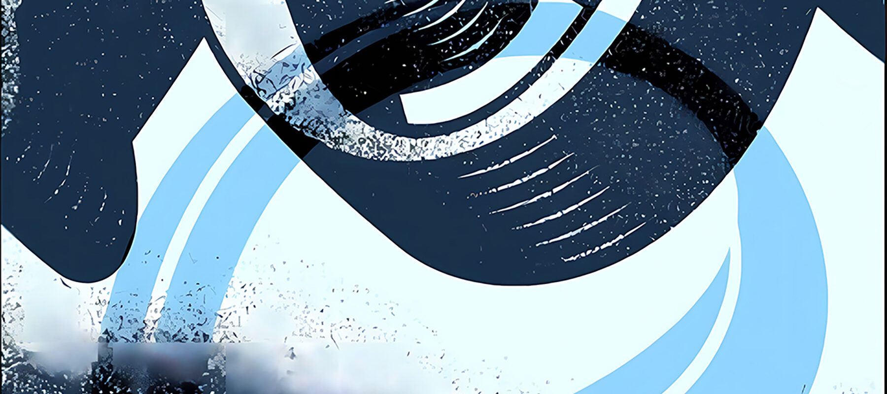 Close up of handdrawn cursive style text.