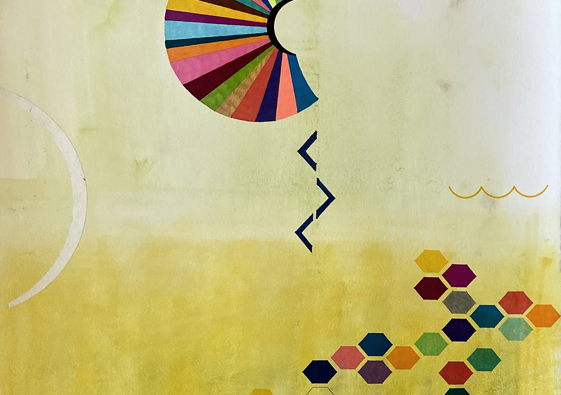 Abstract images in yellow