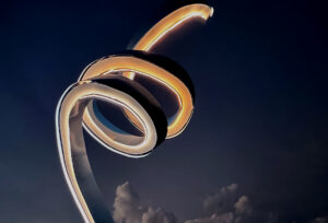 Swirling sculpture